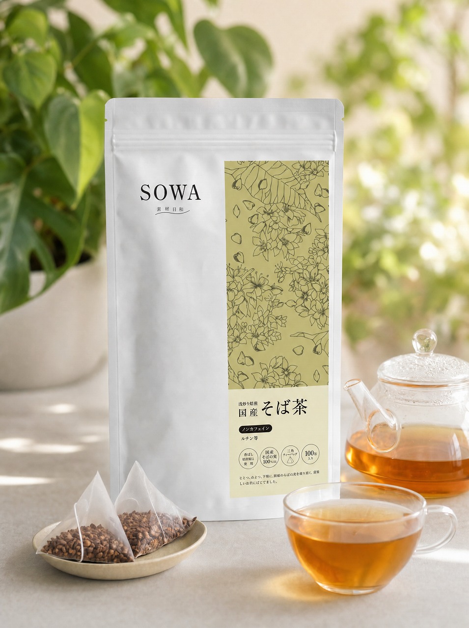 SOWA 浅炒り焙煎 国産そば茶